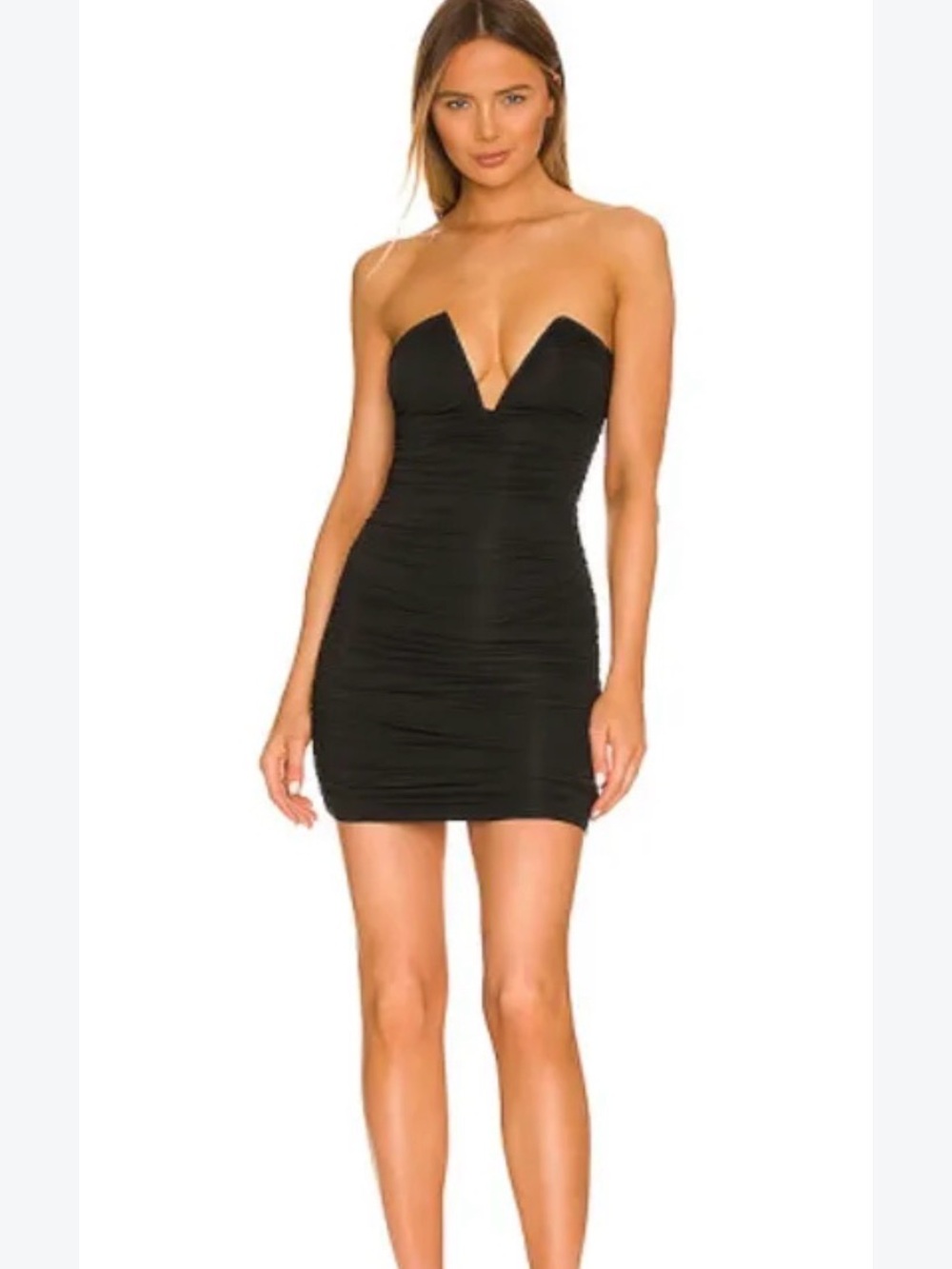 Superdown Vivienne ruched mini dress size xxs